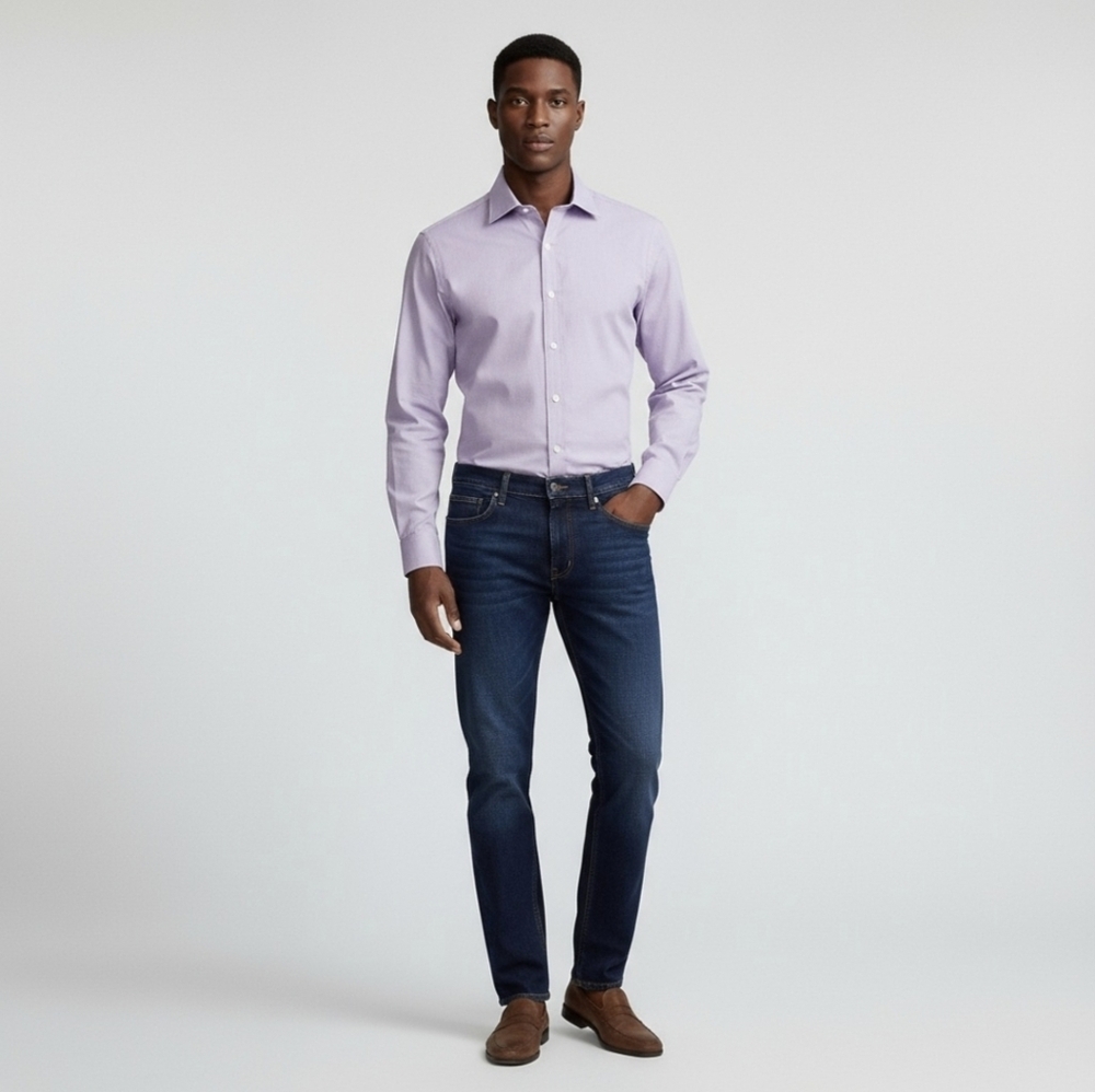 Ralph Lauren Purple Label Dress Shirt 100% Cotton - Lilac - Size: 16½ - 33